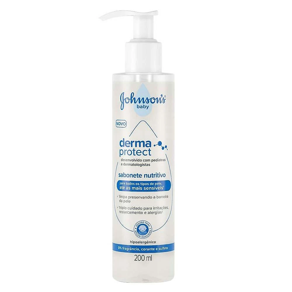 Sabonete nutritivo johnson's baby - derma protect 200ml