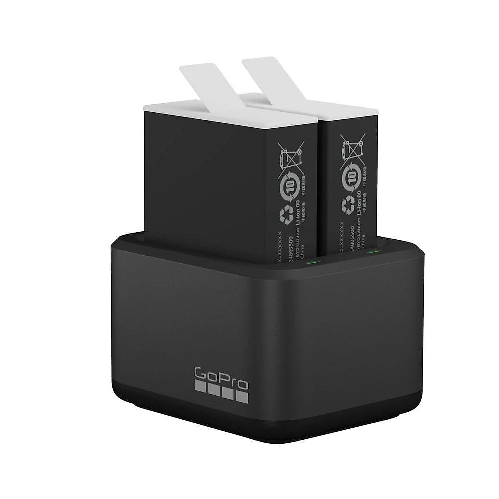 Carregador Duplo + 2 Baterias Enduro Original para GoPro 9, 10 e 11