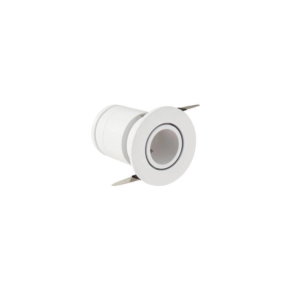 Spot De Embutir Nordecor Lun Redondo Led Alto Irc 90 3w Bivolt Branco 2700k Luz Amarela 6502