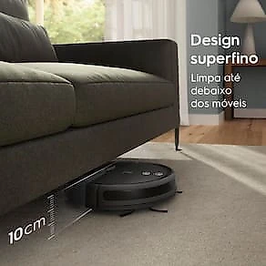 Aspirador Robô Electrolux Experience ERB60 Wi-Fi 140W Autonomia 1h40 Mapeamento Bivolt Preto