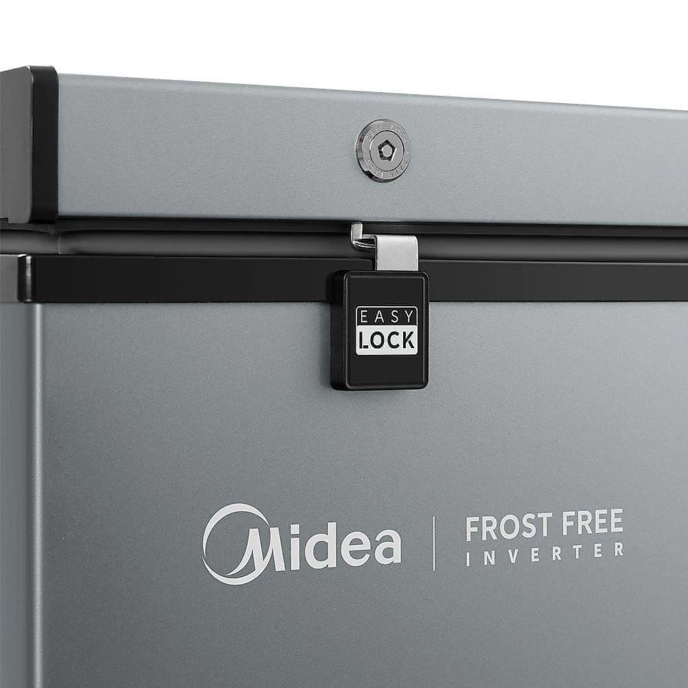 Freezer Horizontal Midea MDRC321FFA503 Frost Free 234L Inverter Filtro Nano Silver Fresh Prata Bivolt