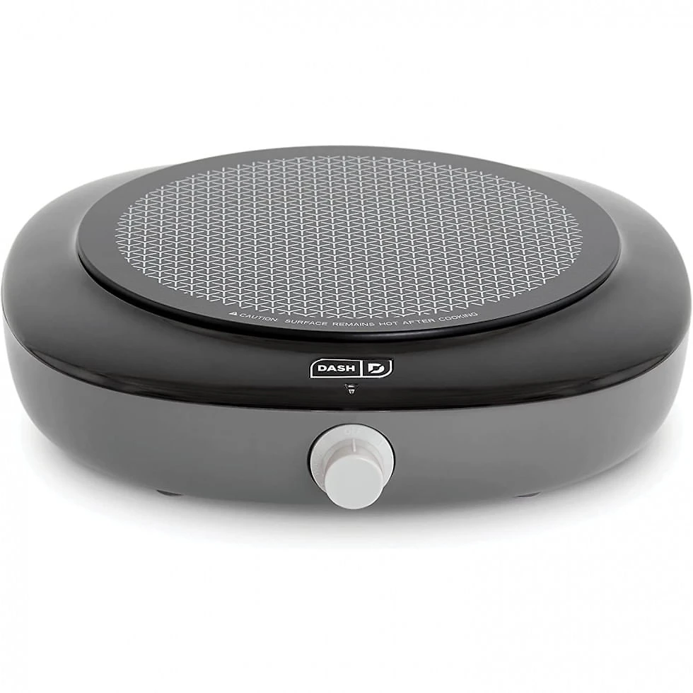 Cooktop Elétrico com Aquecimento Infra vermelho e 5 Níveis de Temperatura 110V 1200W, Dash, Cinza