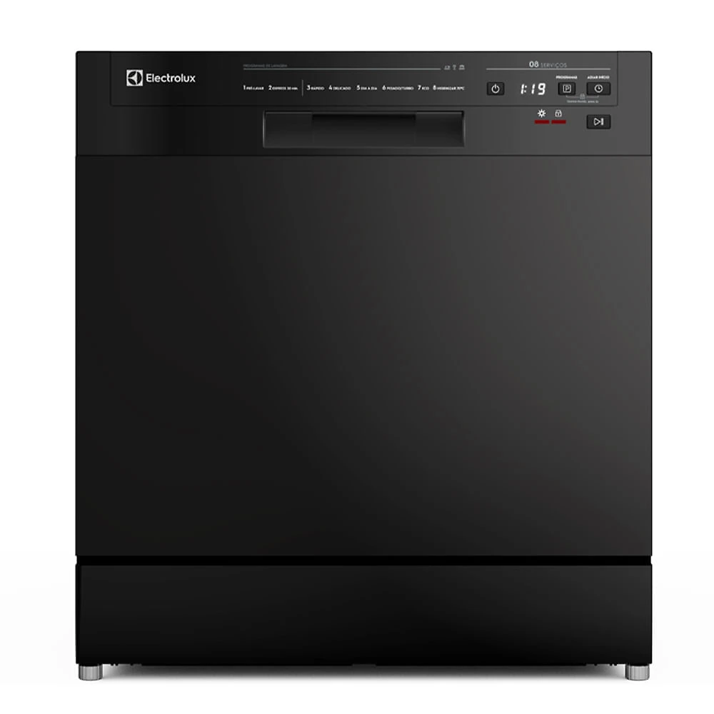 Lava-Louça Electrolux Preta com 8 Serviços, 8 Programas de Lavagem - LP08E