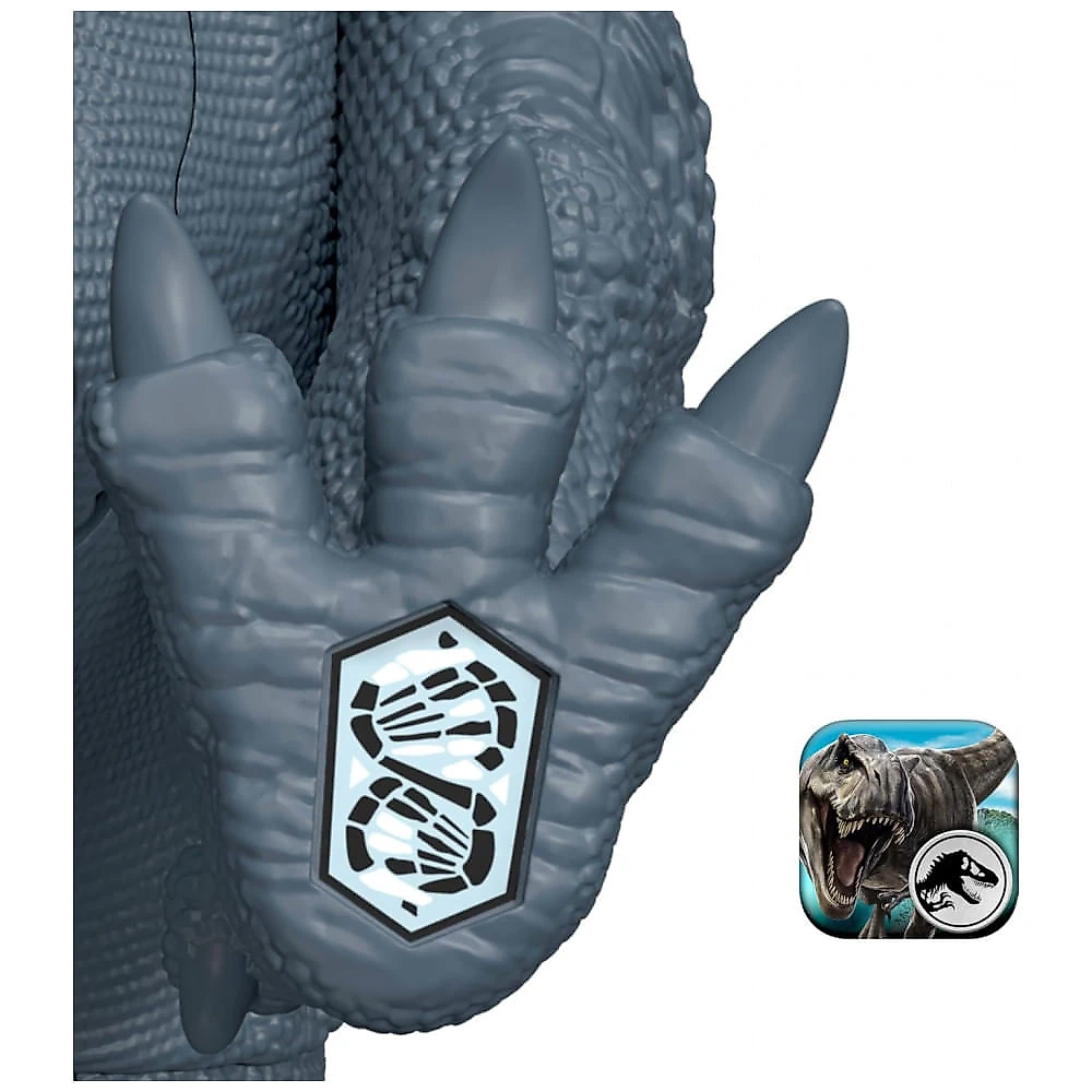 Brinquedo Mattel Jurassic World Rebirth Wild Roar Dinosaur Toy - Figura Posable Abelisaurus com Ataque Directional e Som, Diversão Digital