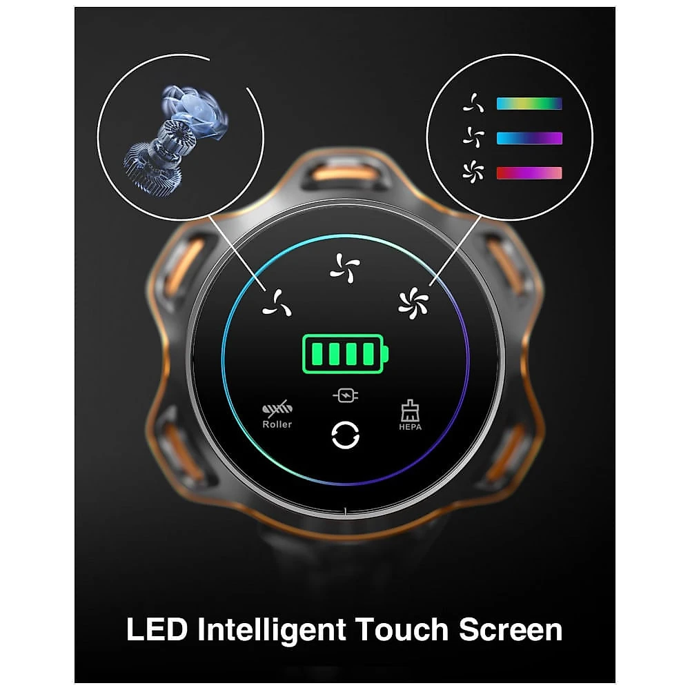 Aspirador de Pó Sem Fio MOHOMO Nova V5, 600W 50KPa 70Min de Limpeza Contínua, Filtro HEPA, Tela OLED Touch, Escova Anti-Emaranhado, Ideal para Pisos e Aspirador de Pó Sem Fio MOHOMO Nova V5, 600W 50KPa 70Min de Limpeza Contínua, Filtro HEPA, Tela OLED Touch, Escova Anti-Emaranhado, Ideal para Pisos