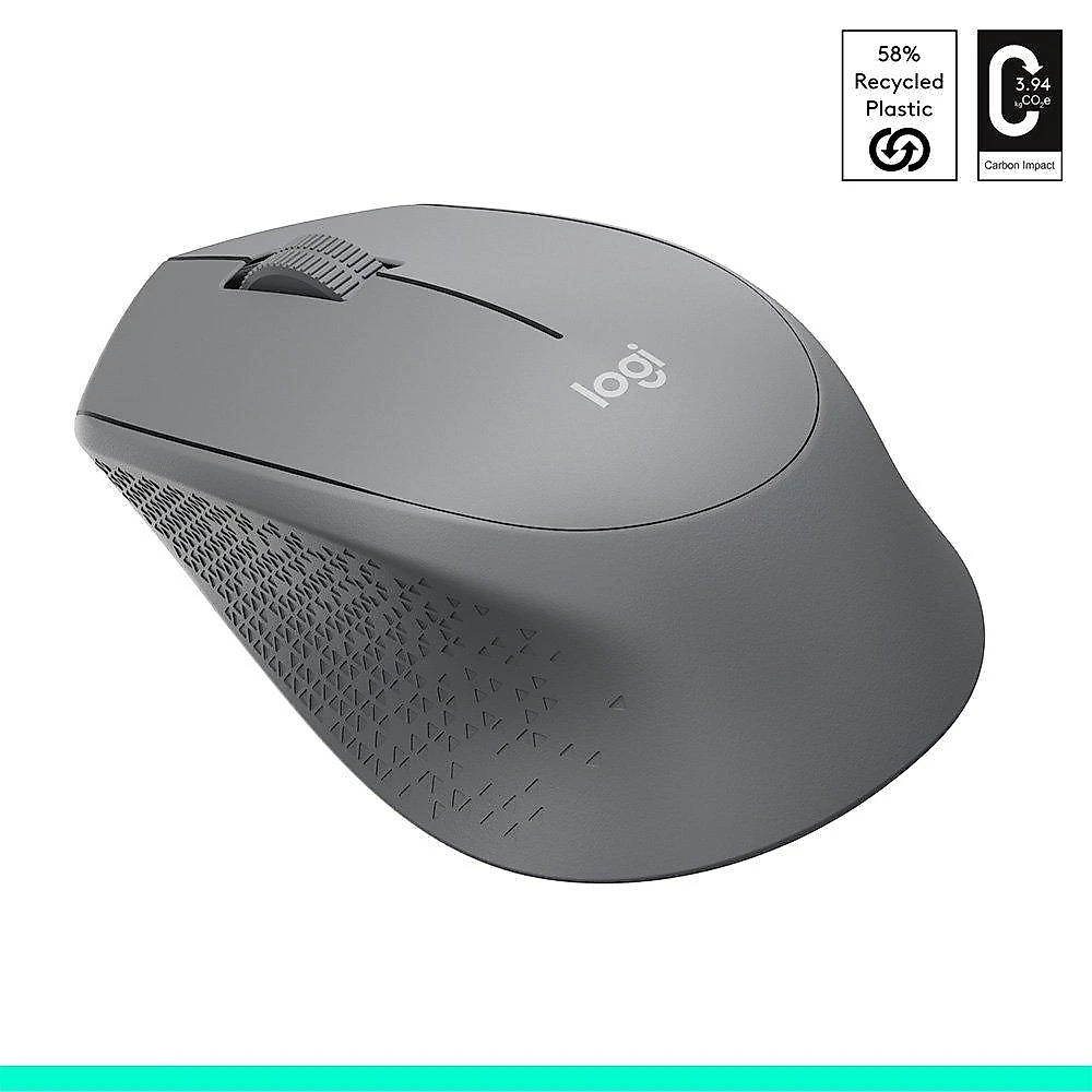 Mouse sem fio Logitech M280 com Conexão USB e Pilha Inclusa, Cinza - 910-004285
