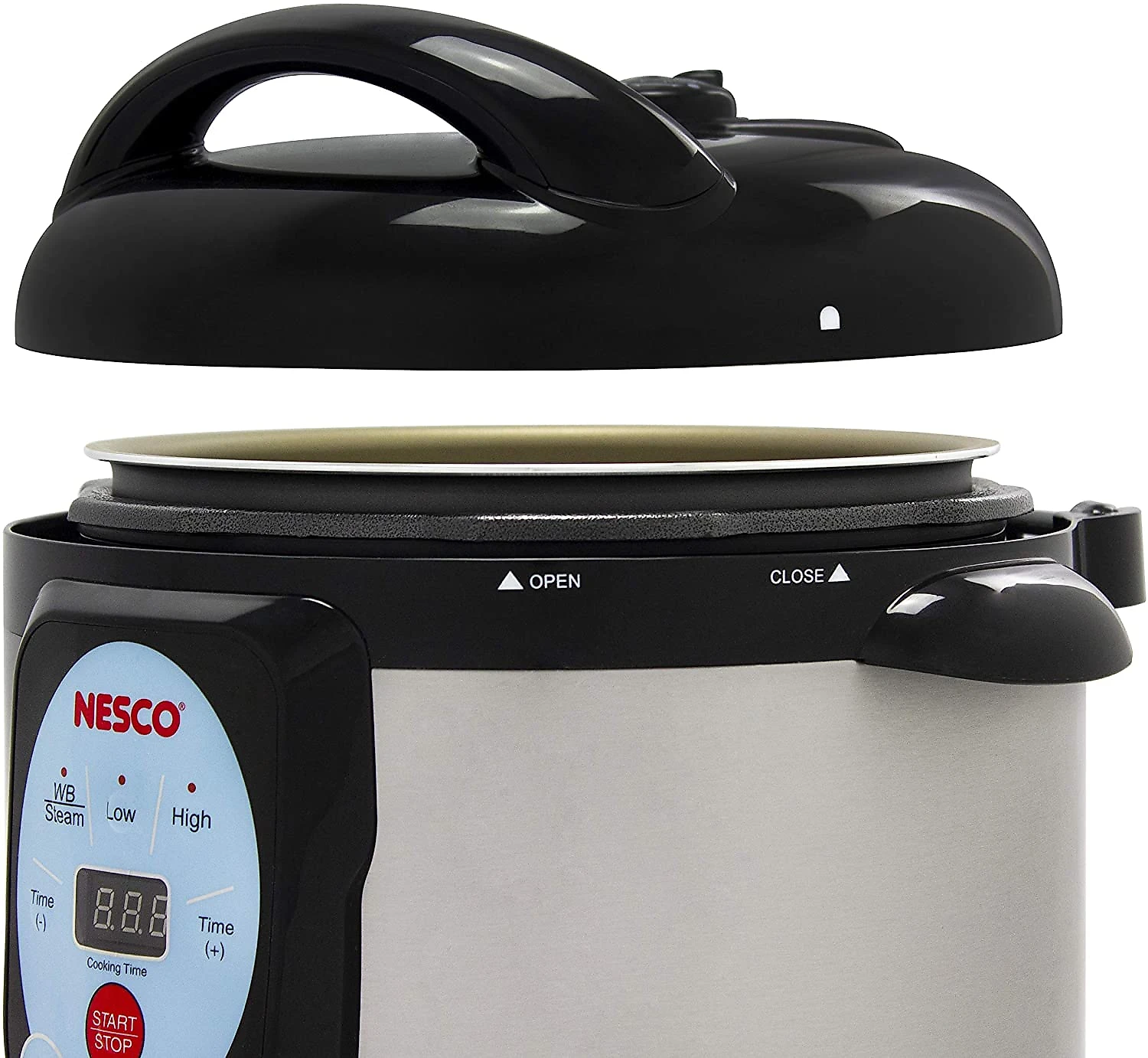 NESCO NPC9 Panela de Pressão Multifuncional 95L Painel Digital Aço Inoxidável 1200W110V Preto