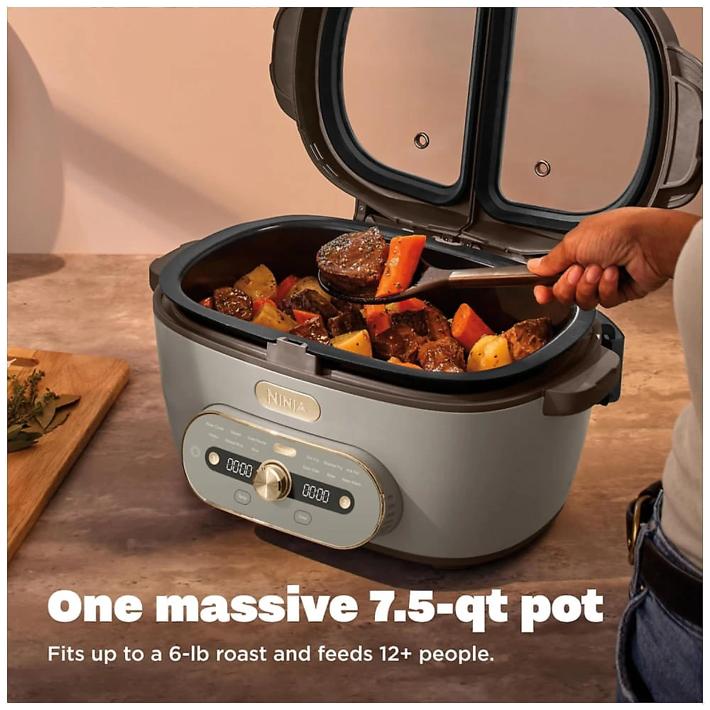 Multicooker Ninja MultiPot XL 12 em 1 DualZone MZ1001PU3, Stone Purple