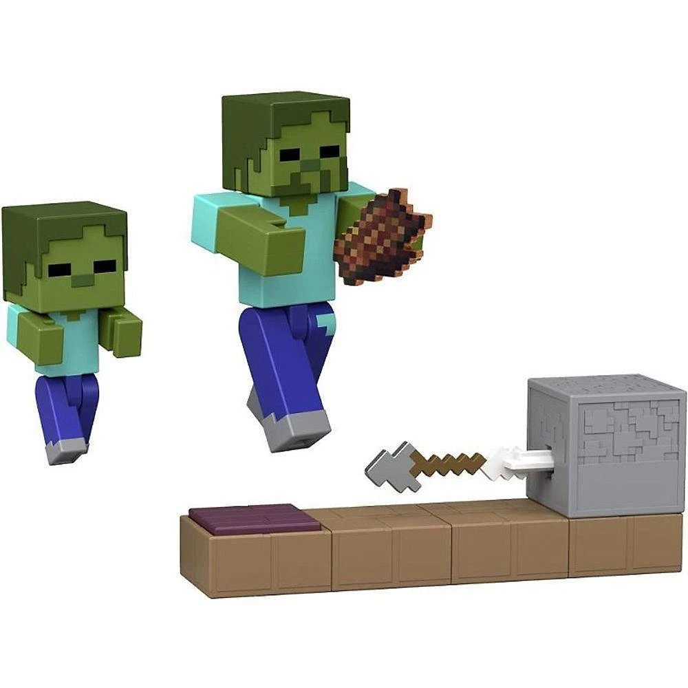 Boneco Articulado Minecraft Redstone Charged com Armadilha Mattel