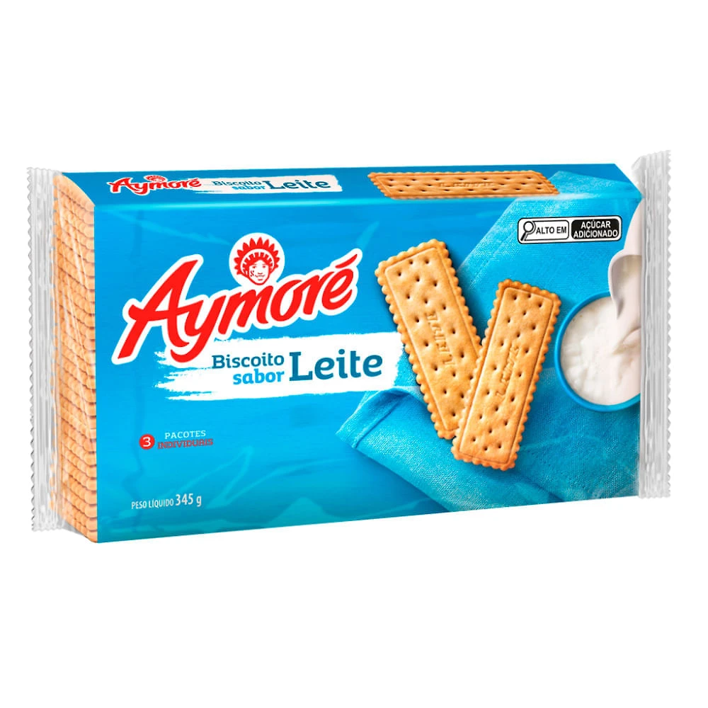 Biscoito Aymoré Sabor Leite 345g