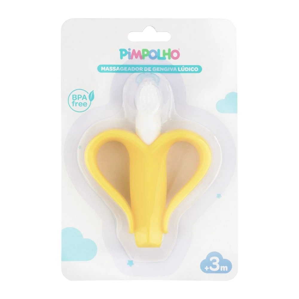 Massageador de Gengiva Lúdico Pimpolho +3m com 1 Unidade