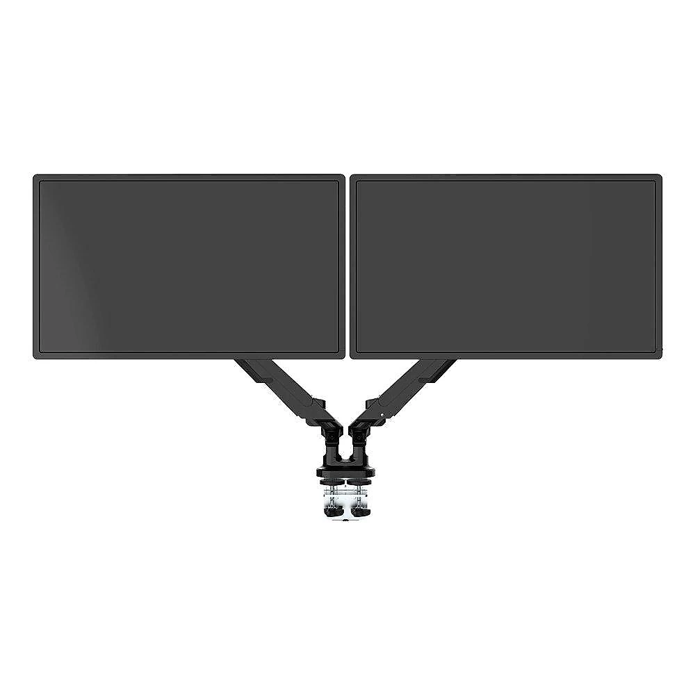 Suporte de Mesa Articulado para 2 Monitores de 17" a 32" FlexiSpot MA8D2, Ajustes com Pistão a Gás, VESA, Preto - MA8D2B