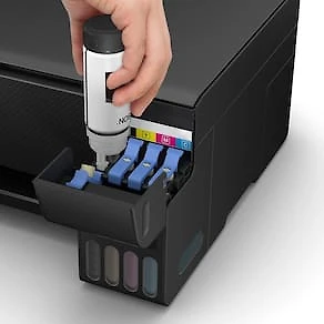 Miniatura Impressora Multifuncional Tanque de Tinta Epson EcoTank L3250 Wireless Bivolt Preta