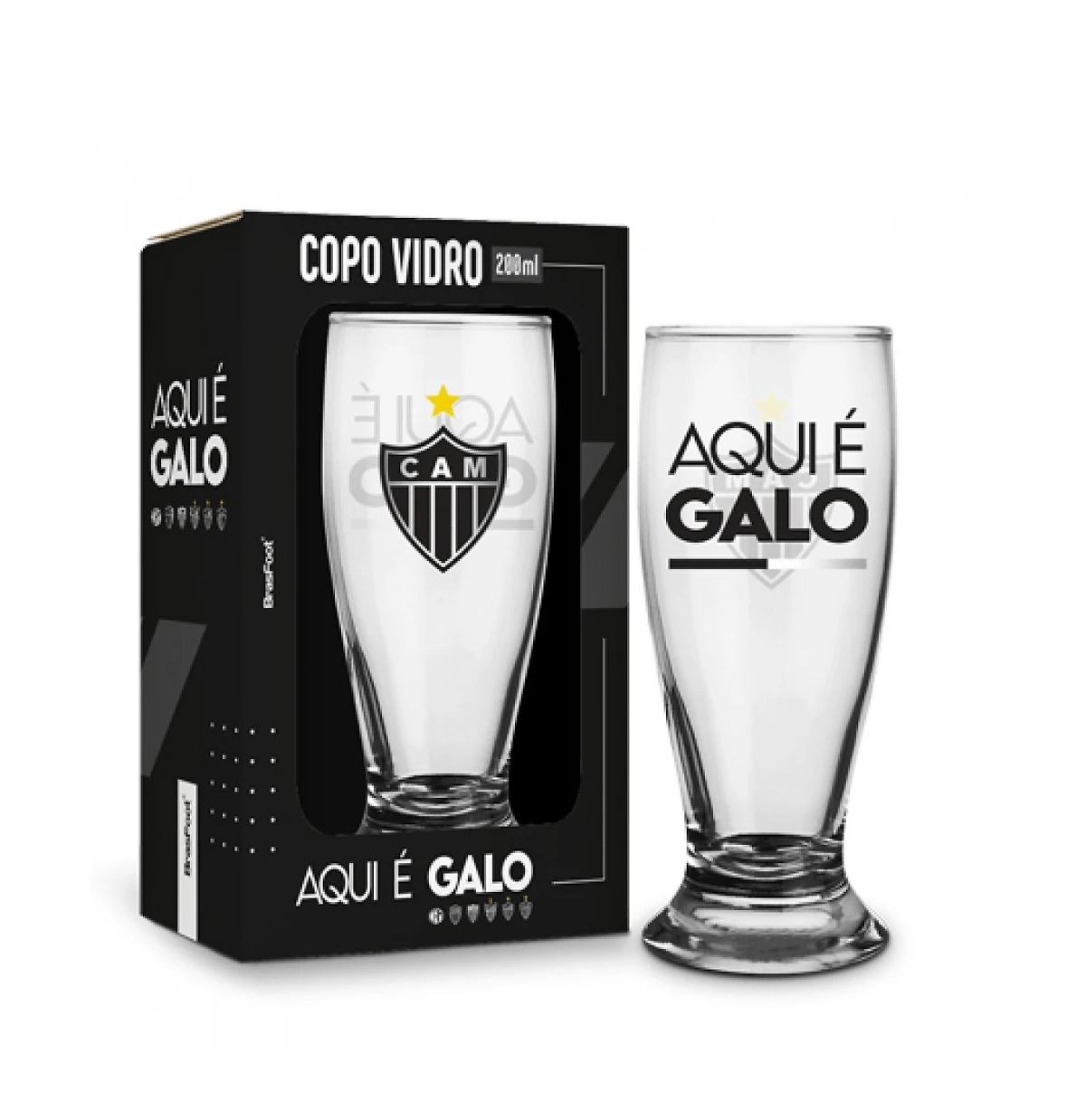 Copo Munich Atlético Mineiro "Aqui É Galo" 200ml