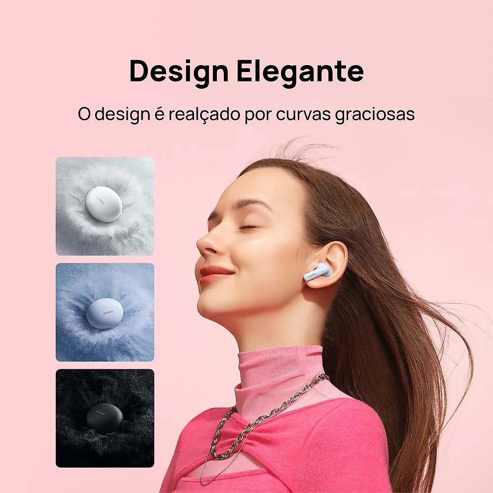HUAWEI FreeBuds 5i | Fone de Ouvido Sem Fio | Som de Alta Resolução | 28h de Reprodução Contínua Azul
