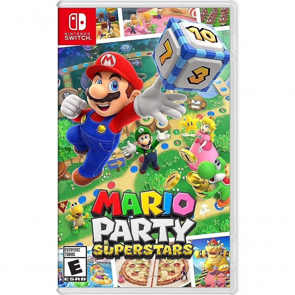 Jogo Nintendo Mario Party Superstars para Nintendo Switch e Switch Lite Físico Branco