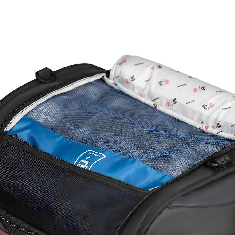 Bolsa de Viagem Masculina Flamengo Oficial Grande Travel Preta Preto