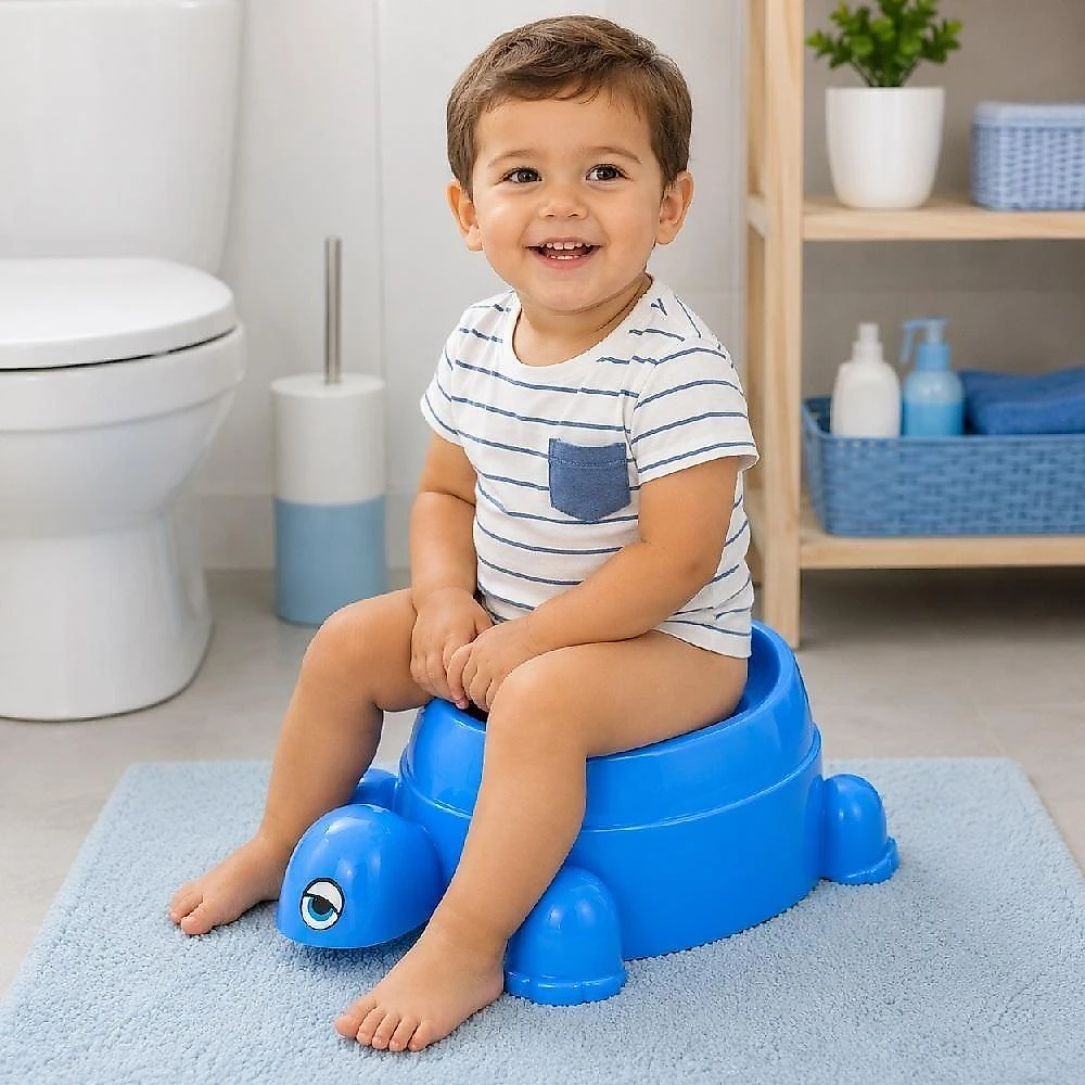 Troninho Infantil Tartaruga Azul Assento Anatômico para Desfralde Azul Yeet