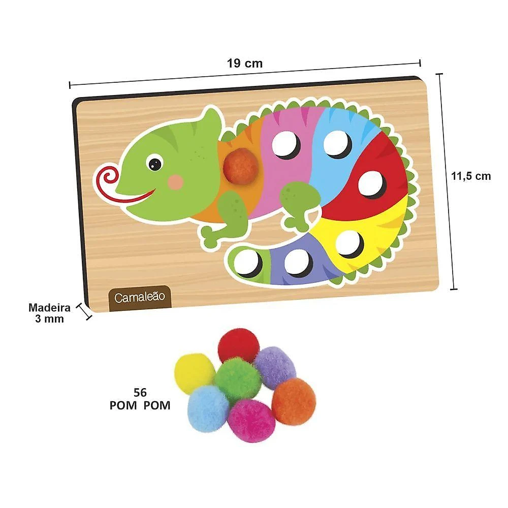 Jogo Pega Pom Pom Crescer - Nig Brinquedos