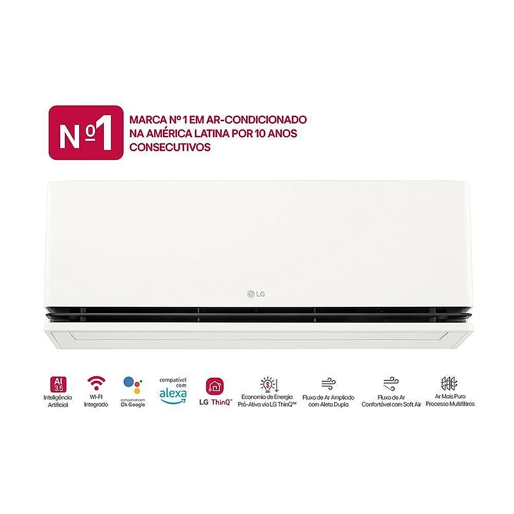Ar condicionado lg dual inverter ai air 12000 btus frio 220v s3-q120akh0