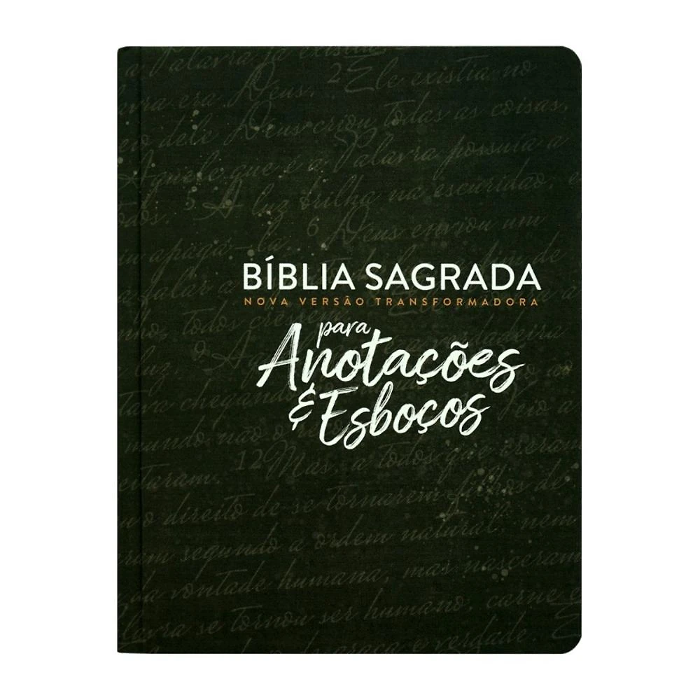 Bíblia NVT para anotações e esboços - Preta