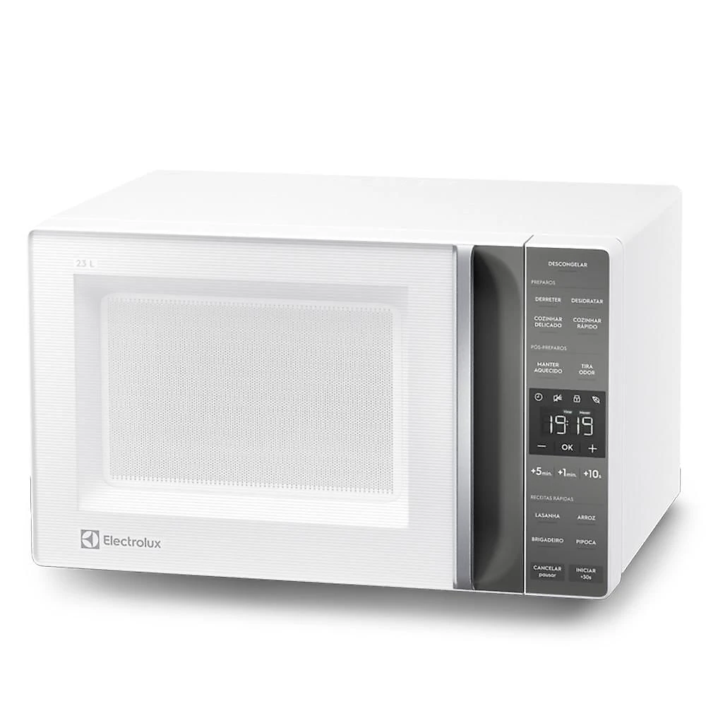 Micro-ondas Bancada Electrolux ME23B 23L com Funções Automáticas Branco e Cinza 110V