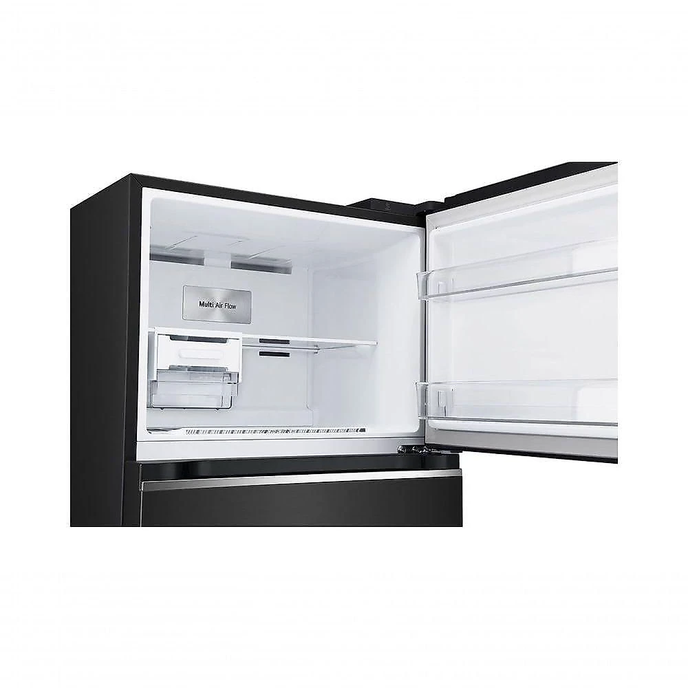 Geladeira LG Duplex Frost Free Inverter 395L Black Inox Top Mount 110V