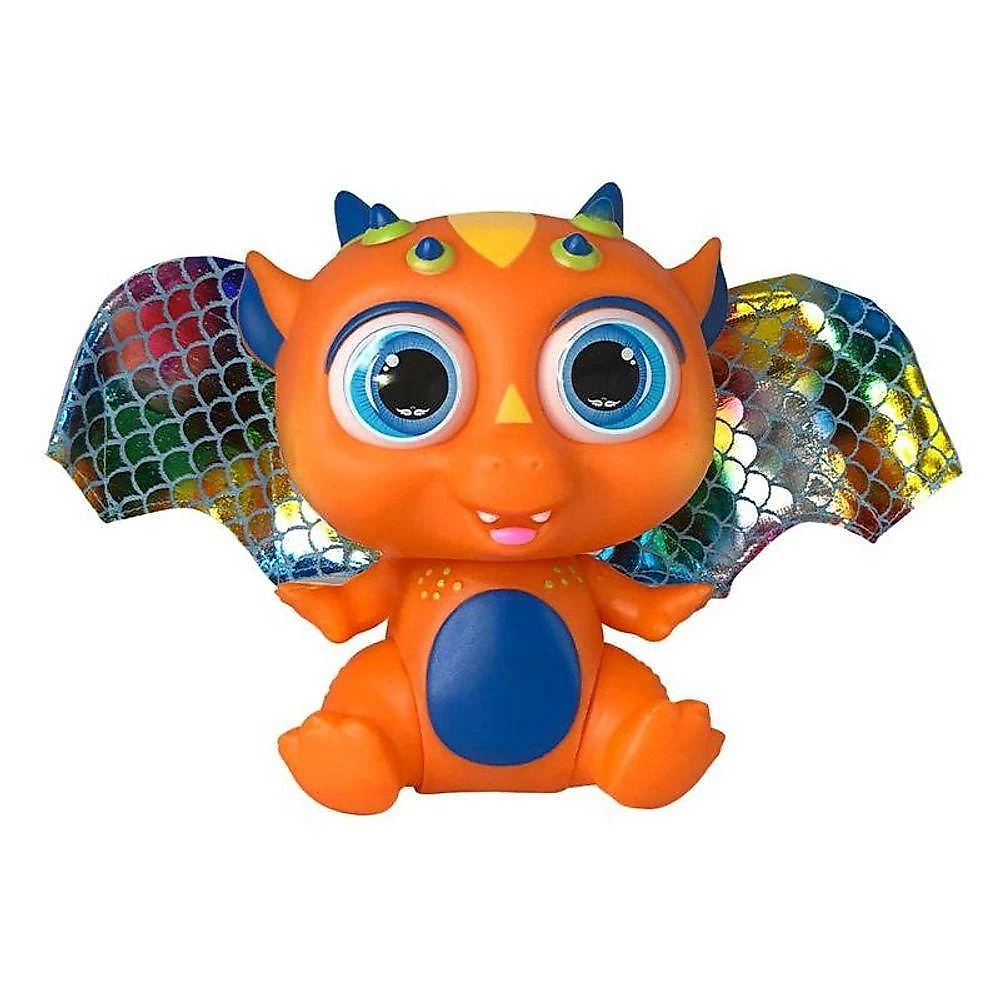 Bebê Dragão Flying Baby Com Asas Laranja Conto De Fadas