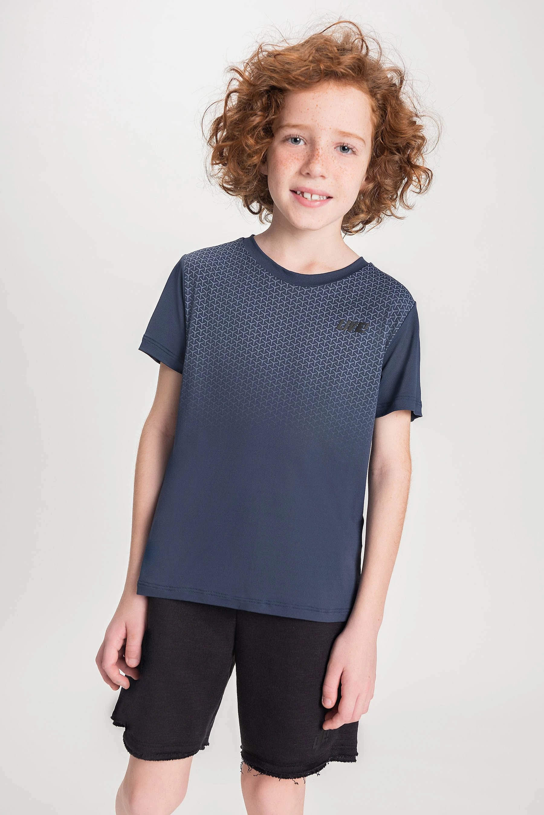 Camiseta Graphic Kids - Azul Marinho - LIVE!