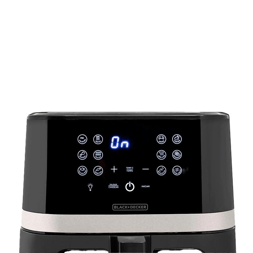 Fritadeira Air Fryer Black Decker 7 Litros AFDLG Preta E Inox 110V