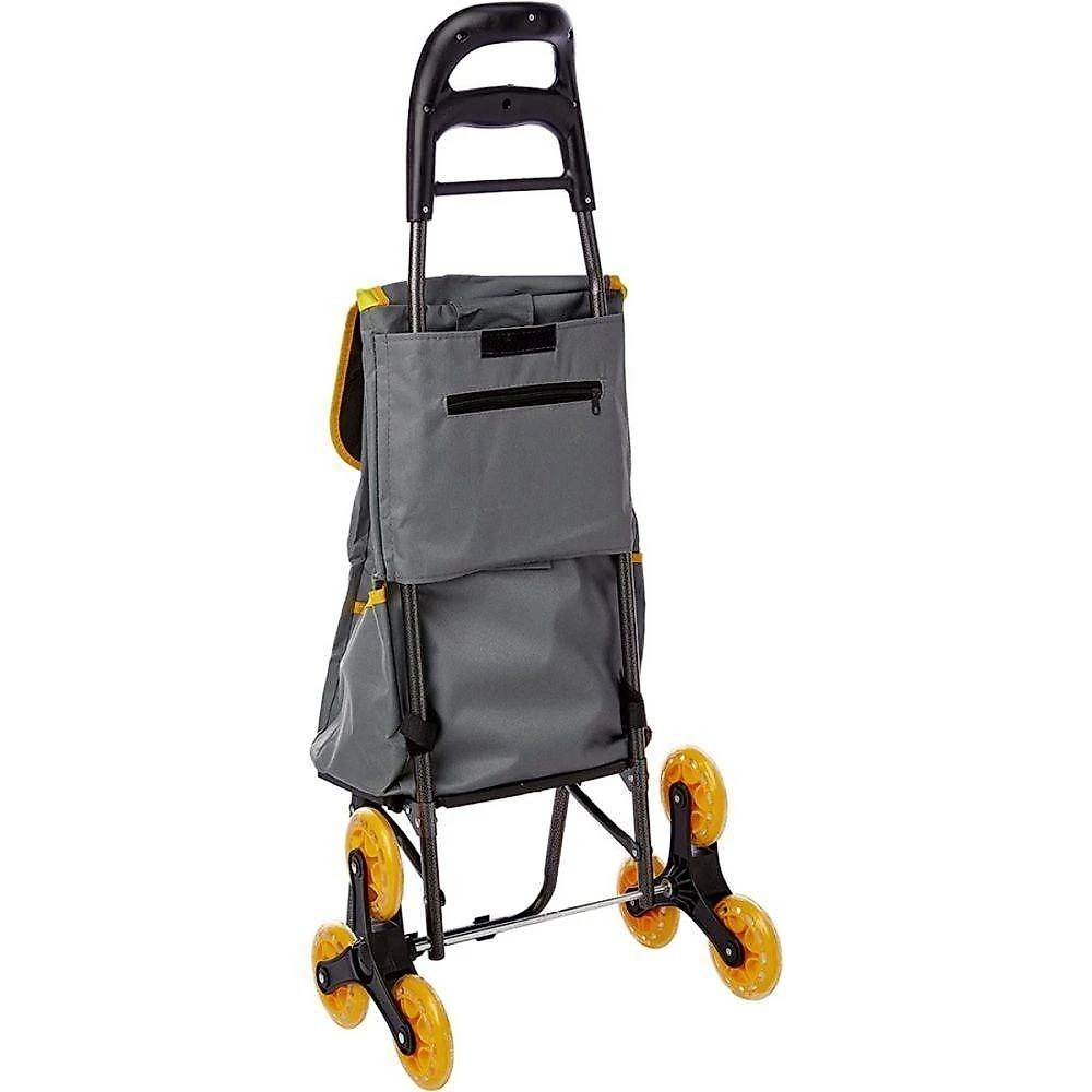 Carrinho de Carga Climbing Cart 3 Rodas 40KG Dobrável Cinza Globalmix