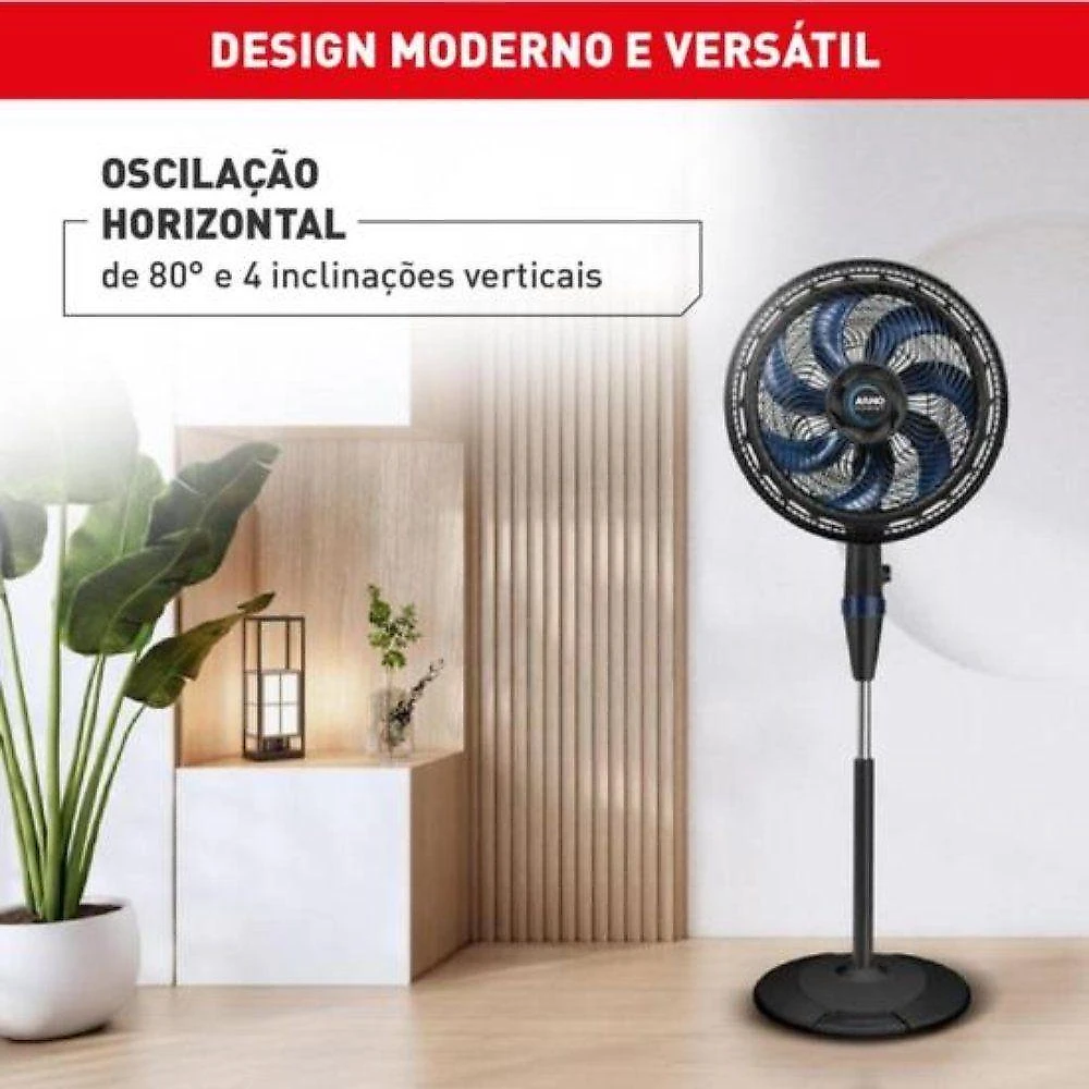 Ventilador de Coluna Arno 150W 40CM 7 Pás 3 Velocidades X-treme 7 110V