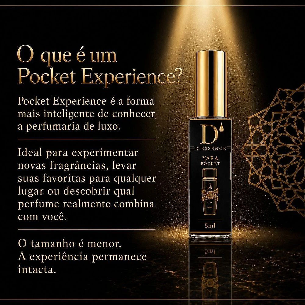 Perfume Yara Pocket Experience Feminino Eau de Parfum Gourmand 5ML Lattafa