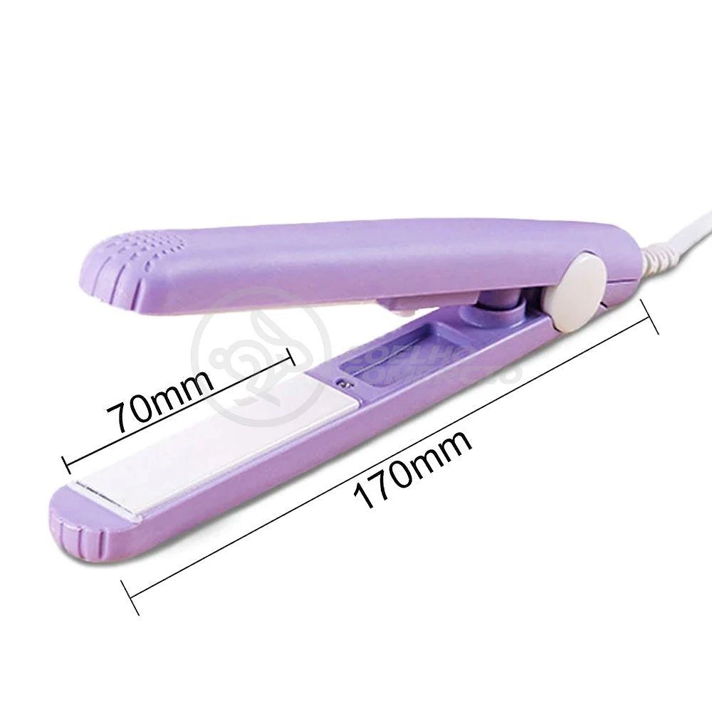 Mini Chapinha Prancha Para Viagem 17cm Bivolt Roxo