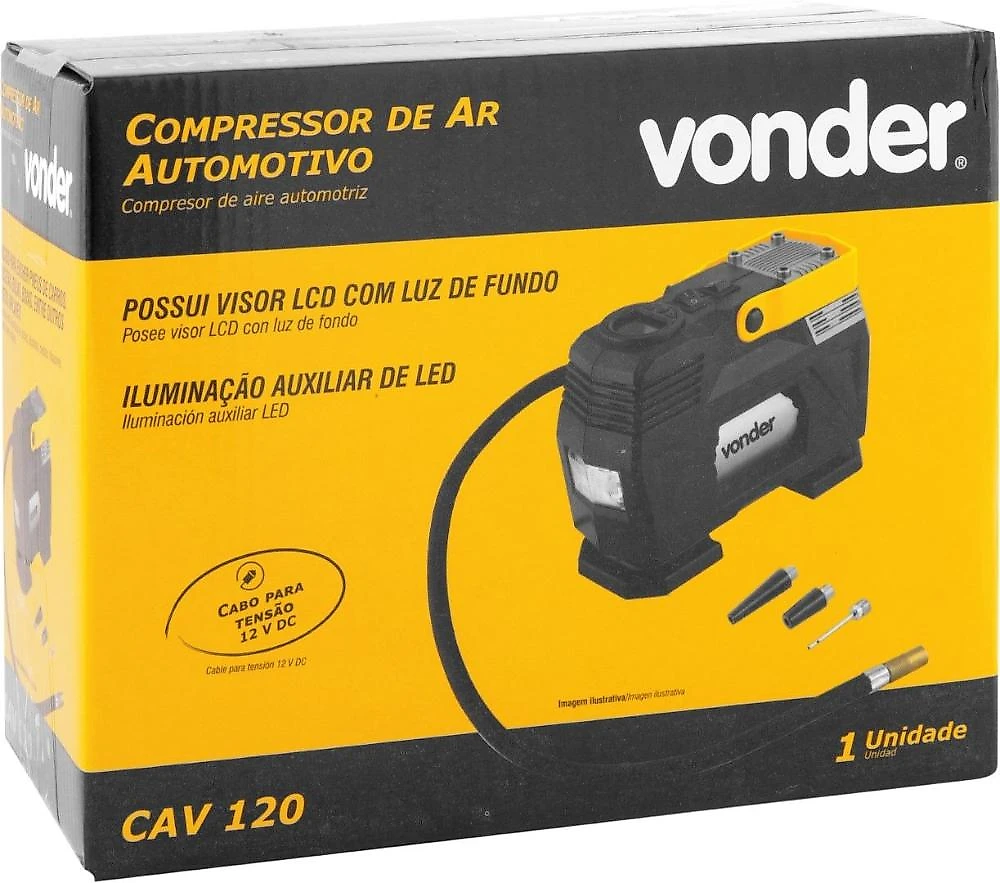 Compressor de ar automotivo cav 120 12 v vonder