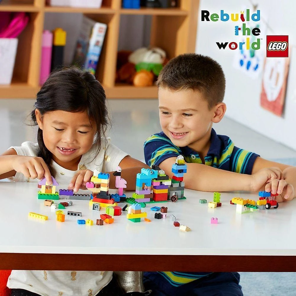 Kit de Construção 10713 Maleta da Criatividade com 213 Peças Amarelo Lego