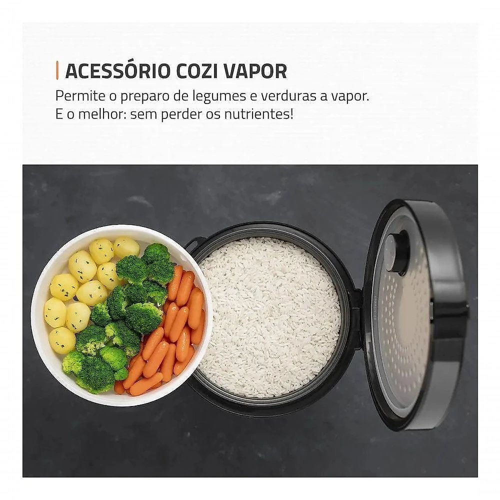 Panela Elétrica de Arroz Mondial PE-42-10X 700W Preto 110V