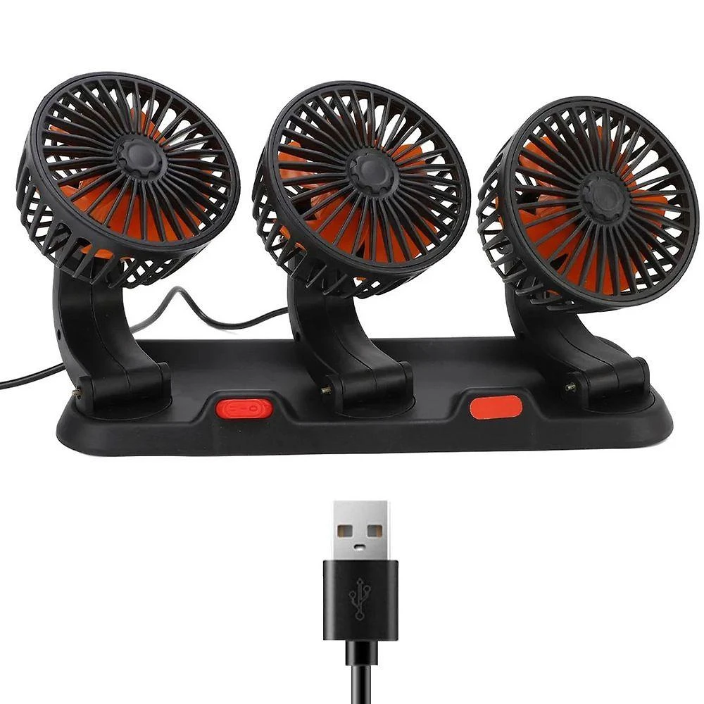 Ventilador Leva Pra Casa 5V 5 Pás 2 Velocidades Preto SU-VEN3-USB