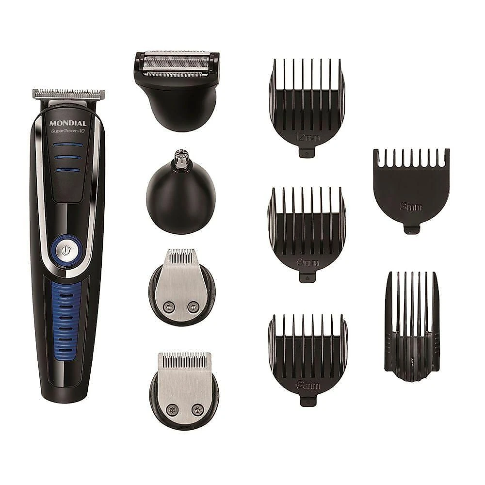 Aparador De Pelos Mondial Super Groom 10 Bg-03 Bivolt Bivolt