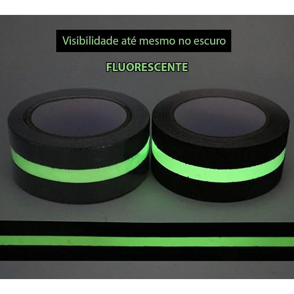 Kit 8 Fitas Antiderrapantes SU-NOSA1 Adesiva Refletiva 5M Preto AB Mídia webcontinental-7901220412310