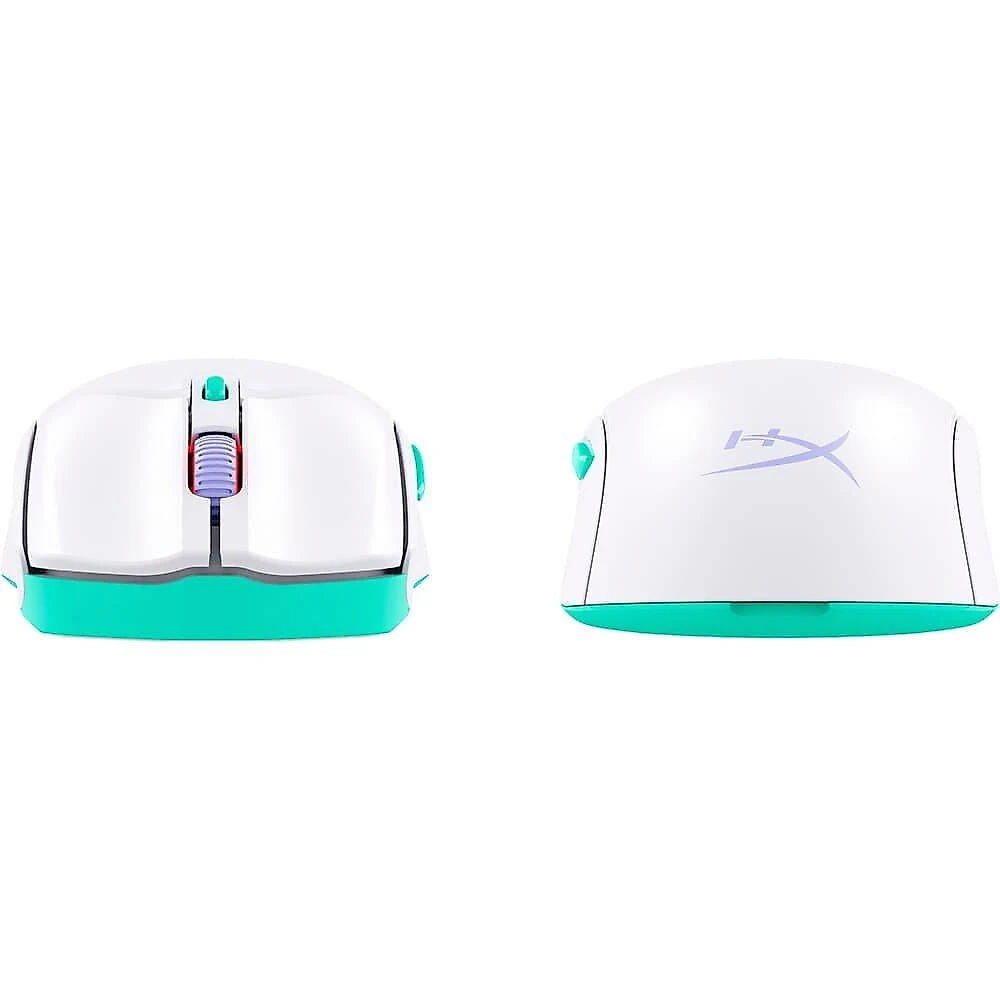 Mouse Gamer Sem Fio HyperX Pulsefire Haste 2 Core Wireless, RGB, 12000 DPI, Bluetooth, Dongle de 2.4 GHz, Branco - 8R2E7AA