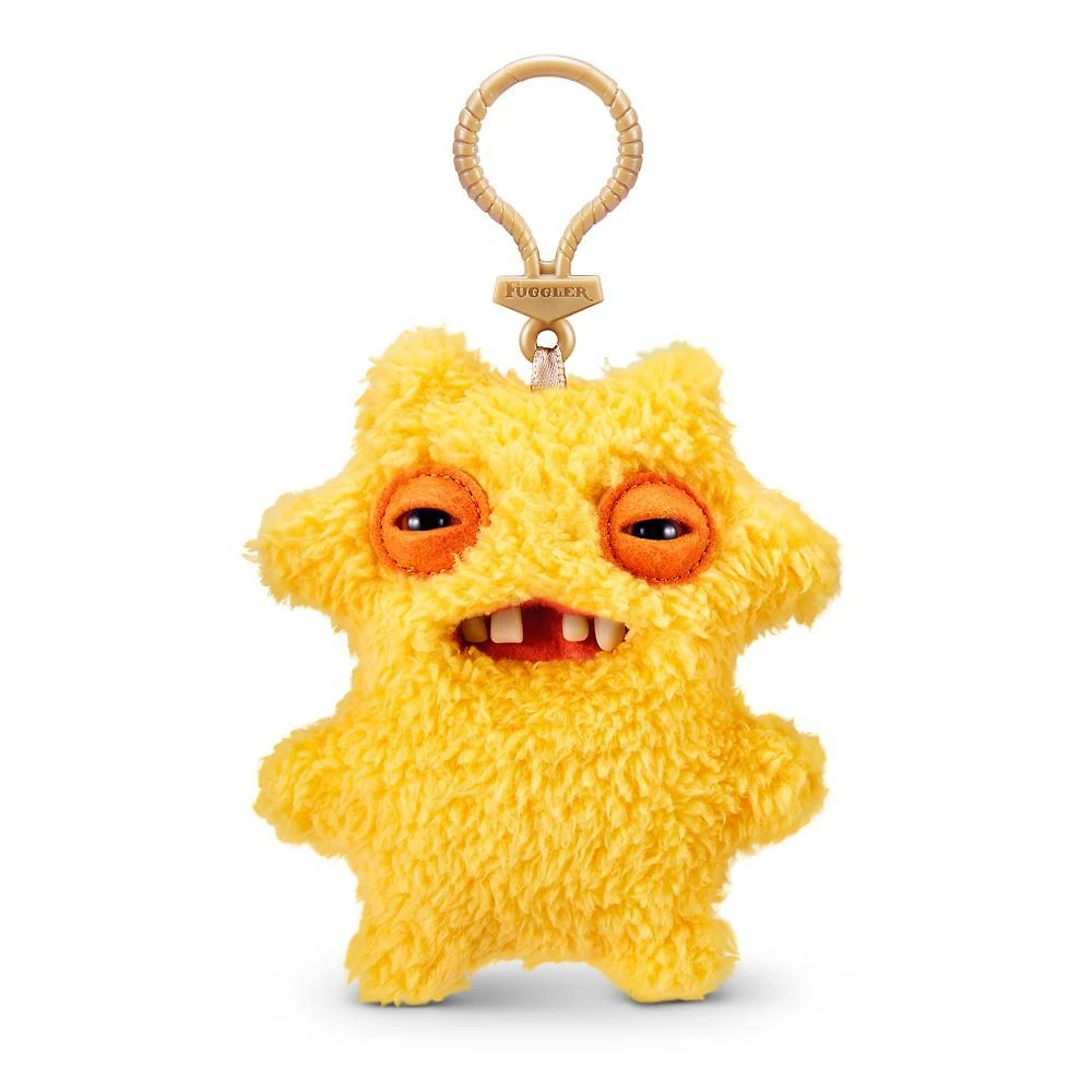 Chaveiro de pelúcia fuggler key rings 13cm - amarelo