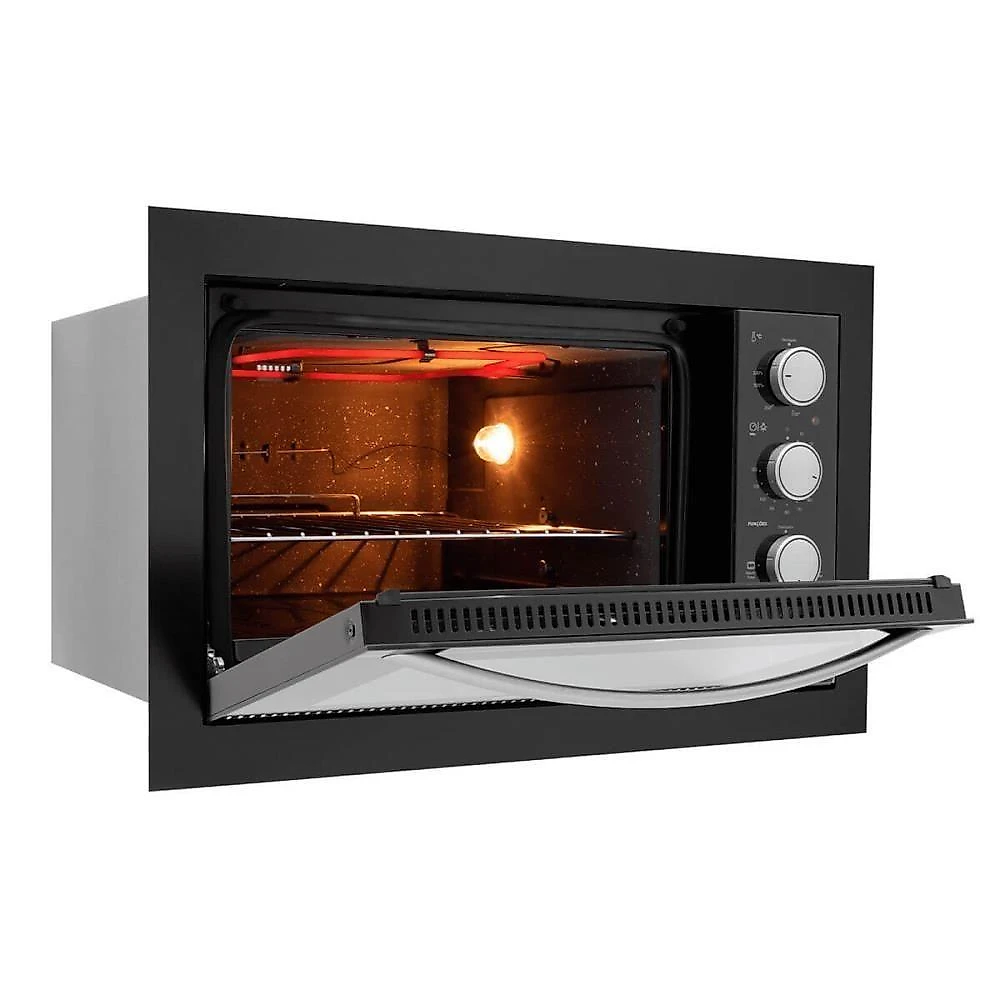 Forno Elétrico Fischer Fit Line Embutir 48l Preto 220V Autolimpante 34493(95482)