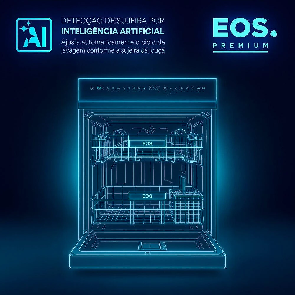 Lava-Louças EOS Premium AI 14 Serviços Branco ELL142B 110V