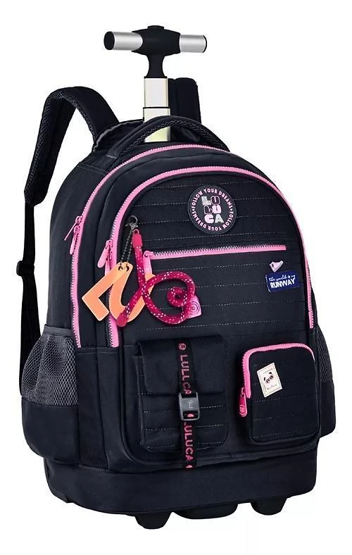Miniatura Mochila De Carrinho Oficial Luluca Clio Style Preto - 24634