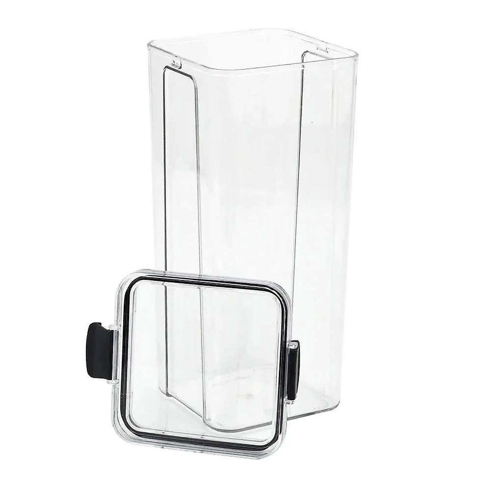 Pote Hermetico Conserva Tampa Com Trava Kit 2 Unidades Acrilico Transparente Alimento Mantimento