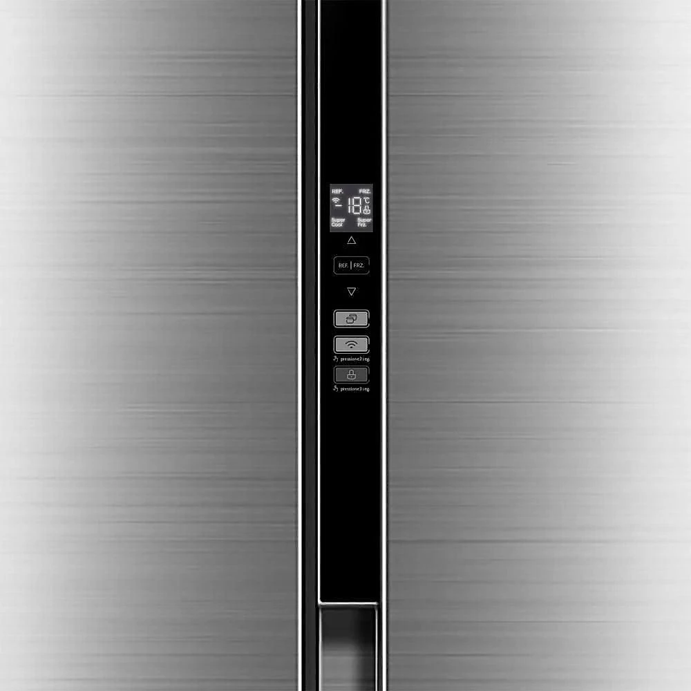 Geladeira Side By Side 442 Litros Inverter Conectada RS598 Midea Inox 110V