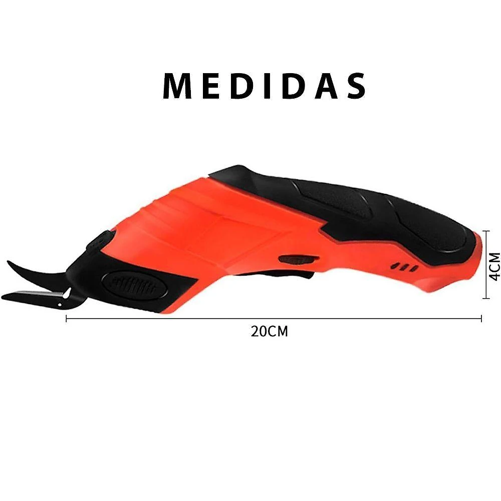 Tesoura Eletrica Sem Fio Corta Tecido Costura Tapete Papel Papelao Lamina Forte Artesanato Diy
