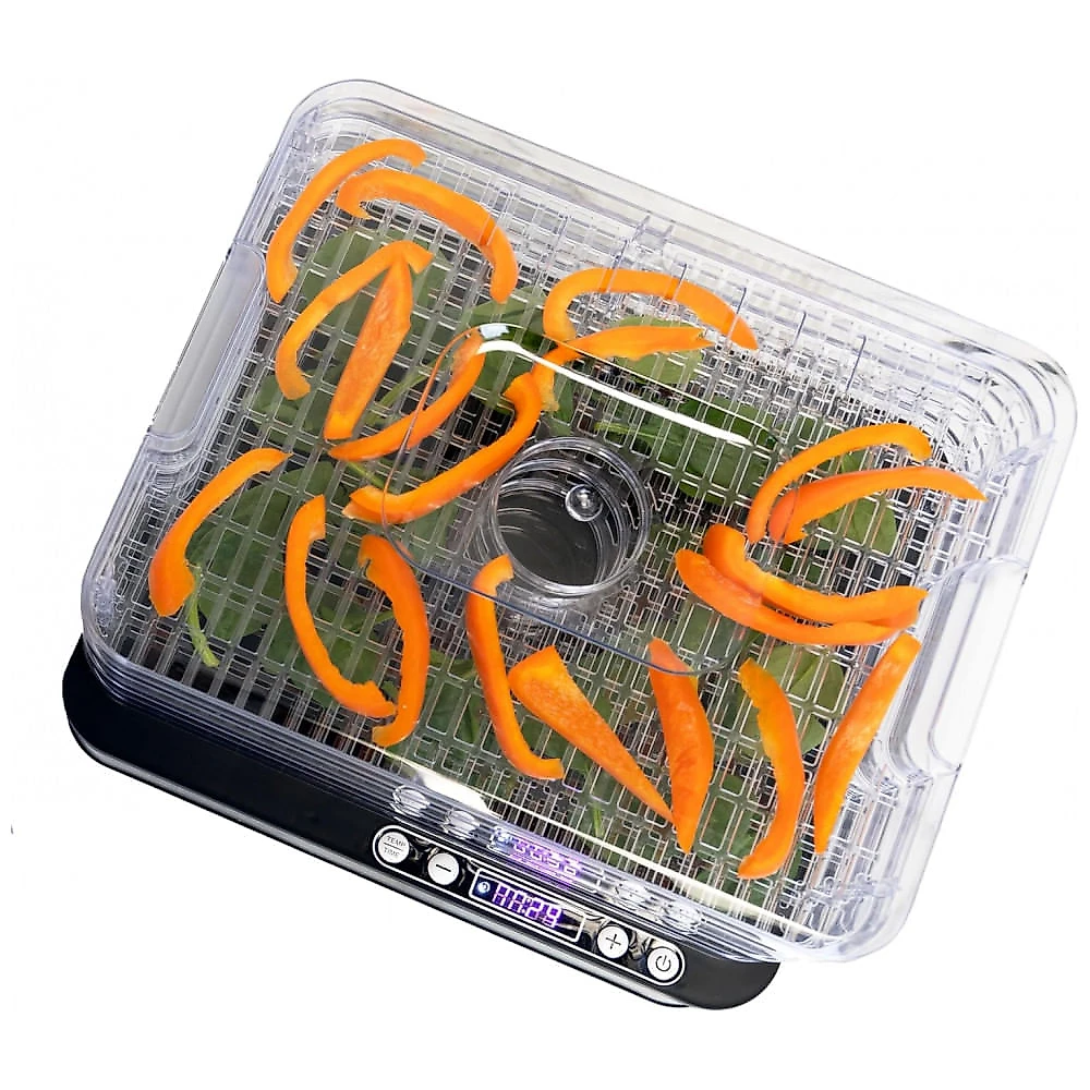 Desidratador de Alimentos NESCO FD-5TC Transparente 5 Bandejas Timer Digital 120V
