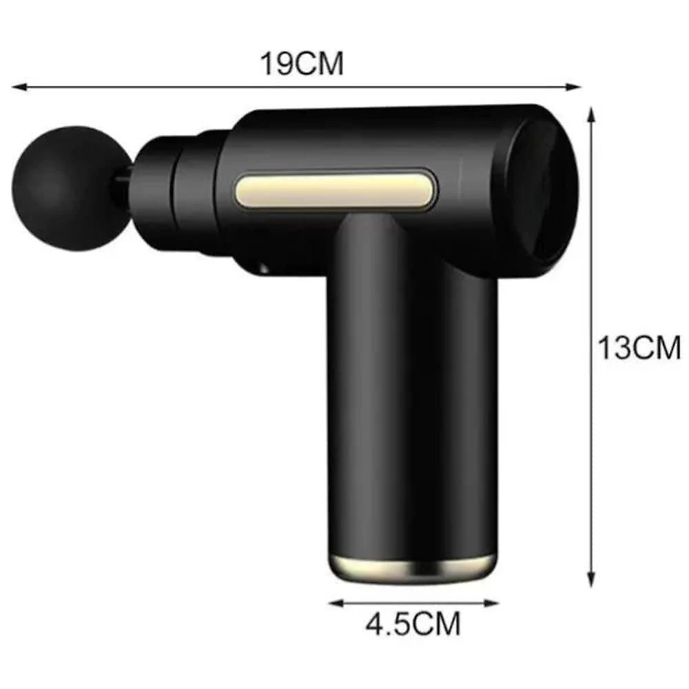 Massageador Elétrico Muscular em Pistola Utimix KH-525 NEW MUSCLE Profissional 20 Níveis 4 Cabeças
